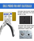 All Purpose Hole Punch For DIY Crafts And Sewing Long Reach Handheld Tool For Felt Fabric Leather Sheepskin Plastic Film And Paper