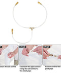Get Your Boat Steering Smooth With This 30 Inch Hydraulic Bleed Kit. Brass fittings and clear tube for easy connection steps.