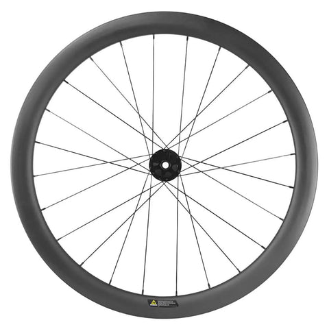 Carbon Gravel Wheelset 700C Tubeless Disc Braking 45mm Depth Center Lock Thru Axle 12x100 And 12x142 Toray T700 Full Carbon UD Matte