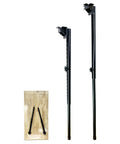Kickass Foldable Adjustable Table Legs 27 To 41 Inch Rock Solid Metal Telescopic Extenders For Rv Campers showing adjustable settings.