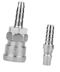 Leakproof Threaded Pneumatic Releases Coupler for Smooth Airflow and Quick Connect Air Tool Fittings High Quality Pneumatic Components for Reliable Tool Free Setup, silver metal air coupler