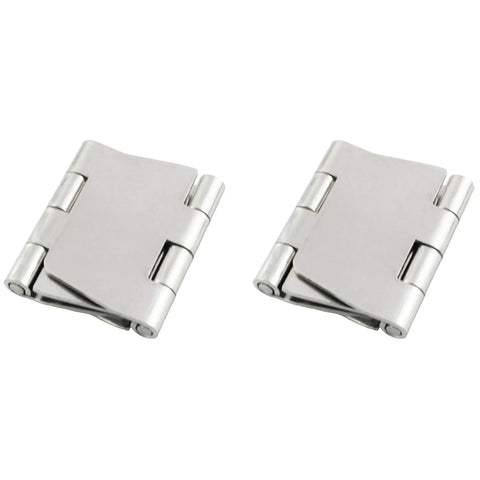 4 Pack 304 Stainless Weld On Hinges Without Holes 60x74x2mm 280 Degree Rotatable Heavy Duty Steel Butt Hinge For Electrical Boxes Cabinets Workshops Gates Fences Doors And Windows, close-up view