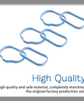Intake Manifold Gasket Set With Lower And Upper Plenum Gaskets Rubber Seals Kit For Dodge Chrysler Jeep Engines shown in blue material