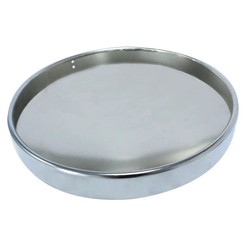 Rear Wheel Hub Cap Covers For Semi Trucks 8 Inch Dome Style Beefy Chrome Finish 4 Pack With 8 Inch Outer Diameter And Three Point Five Inch Height Fits Eight And A Half Inch Axle With Five Eighth Inch Inner Studs Compatible With Kenworth Peterbilt