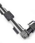 Rock Solid Belt Driven Linear Actuator Featuring Nema 23 Motor 400Mm Stroke For Fast Smooth Operation, aluminum rail guide.