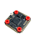 Pro Grade Flight Controller With OSD And Barometer 16M Black Box Data Recorder for FPV drones, compact square design with red mounts.