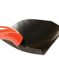 Close-up of the blade and handle connection of the Heavy Duty All Steel Round Point Shovel With 48 Inch Tubular Alloy Handle One Piece Welded