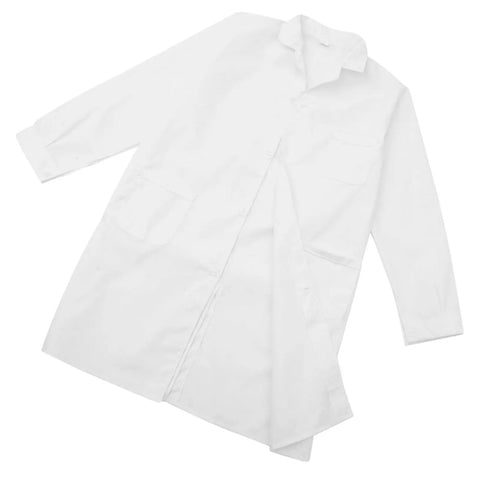 Mens Lab Coat Costume For Adults, Breathable White Doctor Jacket, Skin Friendly Medical Coat For Medical Students, Doctors