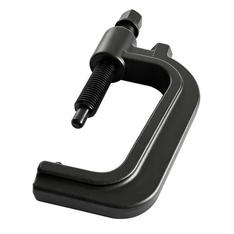 Heavy Duty Drop Forged Torsion Bar Unloading Tool Built For Tough Trucks With Massive Chassis, black cast iron clamp for adjusting suspensions.