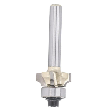 Heavy Duty Jiawu 1/4 Inch Shank Corner Round Router Bit 4 Flute Carbide For Woodworking Projects, sharp carbide cutter for smooth edges.