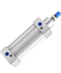 No Nonsense Heavy Duty SI Series Pneumatic Air Cylinder Mechanical Actuator 500mm with connectors for industrial applications.