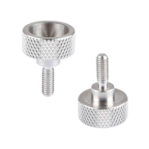 Standard M4 Button Head Cap Screw In Brass Nickel Plated Finish Thumb Screw Style With 9mm Thread Length Durable Hardware