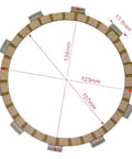 230cc Friction Clutch Disc Plates For XT225 Fits 1986-2000 Direct Replacement For OEM 537-16321-00-00 And 36X-16321-00-00 Ideal For Street, Trail, And Dual Sport Riding, measured clutch plate