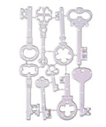 9 Piece Vintage Keys Metal Cutting Dies Set For Scrapbooking And Card Making Dope DIY Die Cuts And Embossing Stencils for crafts
