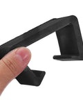 Six Pack Outdoor Sofa Clips For Rattan Wicker Sectional Couches, Black Plastic Fasteners With 6cm Slot held by fingers