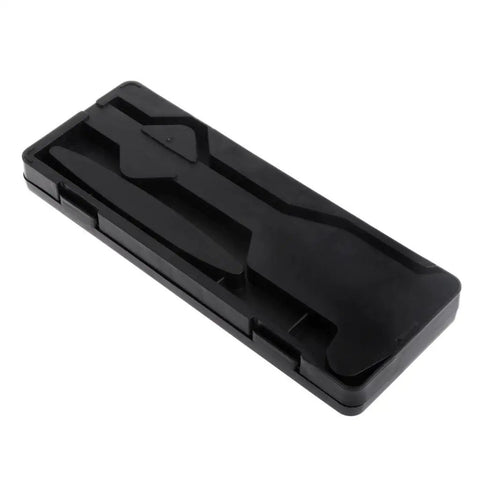 Rugged On The Go Caliper Storage Box for 6 Inch Digital and Vernier Calipers, black case with custom inner liner, closed view