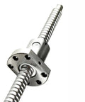 Dope 12mm SFU1204 Ballscrew And Ballnut Set Super Smooth Precision Engineering For Heavy Duty Machinery Cnc Upgrades High Load Durable Design close-up of a precision ballscrew and ballnut assembly