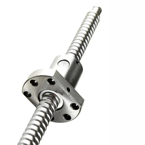 Dope 12mm SFU1204 Ballscrew And Ballnut Set Super Smooth Precision Engineering For Heavy Duty Machinery Cnc Upgrades High Load Durable Design close-up of a precision ballscrew and ballnut assembly