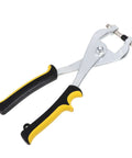 Leather Hole Punch Pliers Handheld Punch Tool For Crafting And Leathercraft with black and yellow anti-slip handle