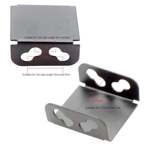 Dual Fan Mount Rack For Graphics Card Cooling DIY PCI Slot Bracket with metal holder for 9cm and 12cm fans.