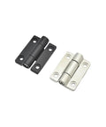 Zinc alloy adjustable torque hinge, 2 pcs, black and silver, 35.3x45mm