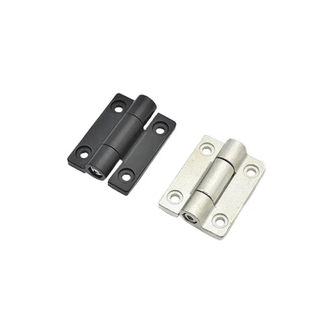 Zinc alloy adjustable torque hinge, 2 pcs, black and silver, 35.3x45mm