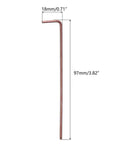 Image of Two Millimeter Ball End Hex Key Wrench Long Arm L Shape For Home Diy And Pro Grade Machine Repairing Durable S2 Steel Construction Rust Resistant 97mm Length Narrow Tip For Tight Spaces And High Torque Applications.