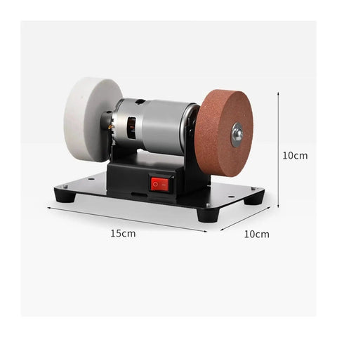 Versatile Bench Grinder With Two 2.75 Inch Wheels And Powerful Brushless Motor for sharpening with dual abrasive discs.