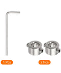 Adjustable 8mm Drill Stop Collar Kit With Stainless Steel Depth Limit Ring And Hex Key for precision drilling components.