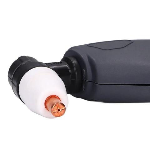 PT31 Plasma Torch Head With Anti Slip ABS Handle For Cut 50 Cutting Machines; close-up showing copper nozzle detail.