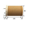 Ultra Heavy Duty 11KW Hot Air Head For Pearl Cotton Foaming Machine High Output 3X400V heating core replacement part shown side view with dimensions.