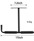 Heavy Duty Ceiling Storage Hooks For Garage Set Must Have, Overhead Rack To Hang Lumber, Ladders, Pipes, Fishing Rods, Bikes And Gear, Space Saving J Hooks, 2 Pack, Sturdy Ceiling Mounted Organizer shown in dimensions