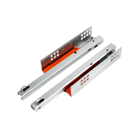 Top Rated 2 Pack Heavy Duty Steel Drawer Slides With Buttery Smooth Soft Close Action Quick Setup Cabinet Runners for kitchen use.