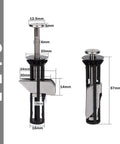 Universal Toilet Seat Bolt Kit With Screws And Quick Release For Easy Installation Replacement Parts includes size details.