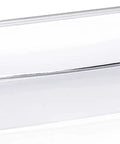 Refrigerator Door Bin Replacement Part WPW10710203 clear plastic bin for upper door shelf, 16.3x7.1x3.54 inches