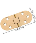 Rock Solid Adjustable Hinges For Doors And Folding Tables featuring heavy duty silent movement, brass material, 7x3 cm size.