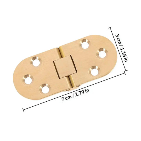 Rock Solid Adjustable Hinges For Doors And Folding Tables featuring heavy duty silent movement, brass material, 7x3 cm size.