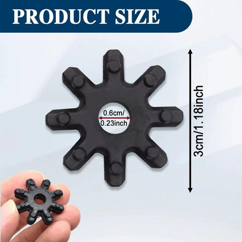 Hella Tough Flexible Steering Coupler For Hyundai Sonata Kia Optima Soul Azera 2Pcs Polyurethane Steering Column Motor Joint, size comparison.