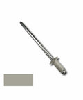 Blind Aluminum Pop Rivets One Eighth Inch Diameter Quarter Inch Grip No 42 With Free One Eighth Drill Bit, close-up view