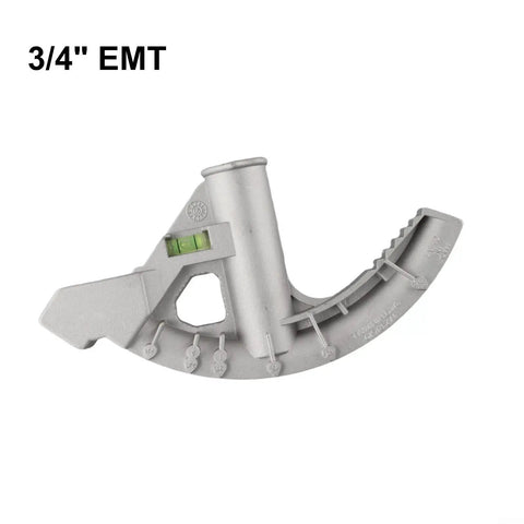 Heavy Duty Cast Aluminum Emt Conduit Bender With Embossed Angle Marks For Accurate 10 To 90 Degree Bends, 3/4 inch EMT size.