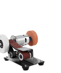 Mini Electric Belt Sander And Knife Sharpener Set Multifunctional Tool For Grinding Polishing Fixing Edges Portable Desktop Machine.
