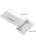 Heavy Duty Marine Grade Stainless Steel Cargo Door Hinges For Trailers With Smooth Quiet Operation And Rugged Rust Proof Performance For Rear Doors And Dump Beds In Coastal Harsh Environments, 18cm hinge