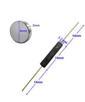 10 Pack Plastic Reed Switches No Magnetic Induction Sensor 2.5mm By 14mm With 10 Small Round Magnets shown with dimensions