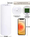 Outdoor Flameless LED Pillar Candles Set Of 2 12 Inch By 4 Inch Battery Operated With Remote Timed Flicker Waterproof Plastic Candles