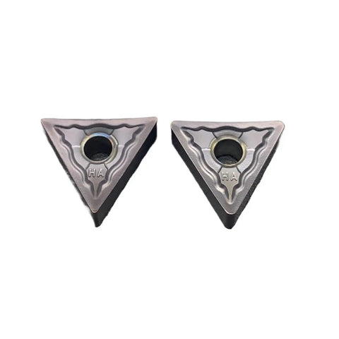 Turning Inserts Set 10Pcs For External Lathe Tool TNMG160404HA TNMG160408HA Beefy Fast Cutting Carbide For Hard Steel Crafting Wear Resistant And Heat Resistant Coated Inserts With Multi Layer Coating For Ultra Smooth Finishing, triangle carbide inserts
