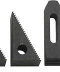 M6 Clamp Kit Set for 3 Inch and 4 Inch Rotary Tables, Rock Solid Workholding Clamps for Milling, Drilling and Engraving, Precision Metric T Slot Clamp Set, black steel clamps