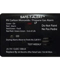Dual LP And CO Alarm Made For RVs And Small Spaces Propane And Carbon Monoxide Detection In One Mini Surface Mount Sensor Space Saving Black Unit 25-741-BL
