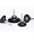 Easy Twist On Quick Change Disc Pad Holder Kit, 4 Pack, 1/4 Inch Shanks For Die Grinder with Durable Aluminum Core and Nickel Shank