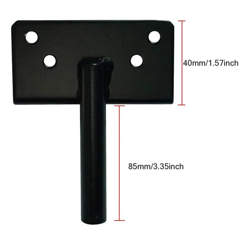 Self Locking Gate Latch Heavy Duty Post Mount Automatic Gravity Lever Fence Lock for Wood or PVC Gates Includes Fasteners, Durable Black Steel Security for Pool and Yard Garden, 2 Pack black steel latch with 40mm plate and 85mm lever