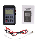 All In One Resistance, Current And Voltage Meter with LCD Display, Signal Generator shown with user manual and cables